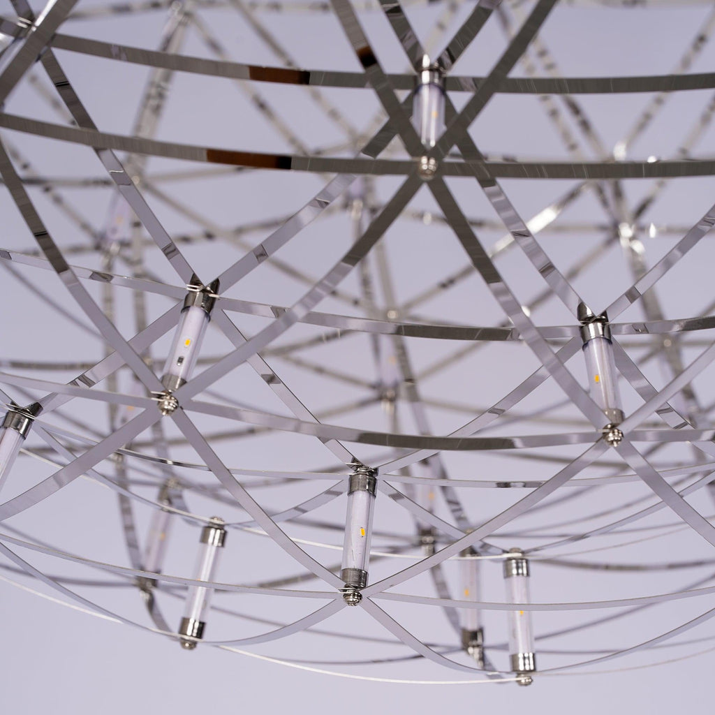 Spark Ball Pendant Light — Silver Finish