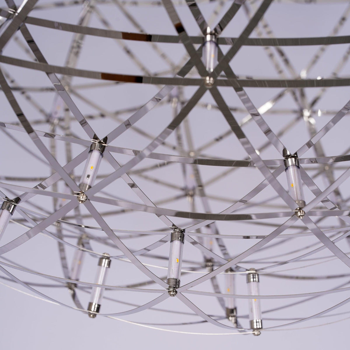 Spark Ball Pendant Light — Silver Finish