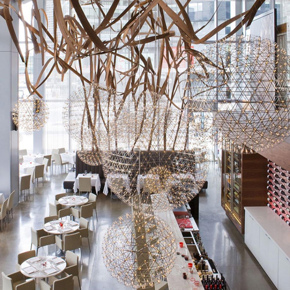 Spark Ball Pendant Light — Silver Finish
