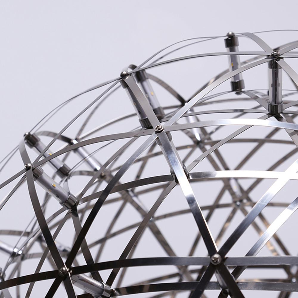 Spark Ball Pendant Light — Silver Finish