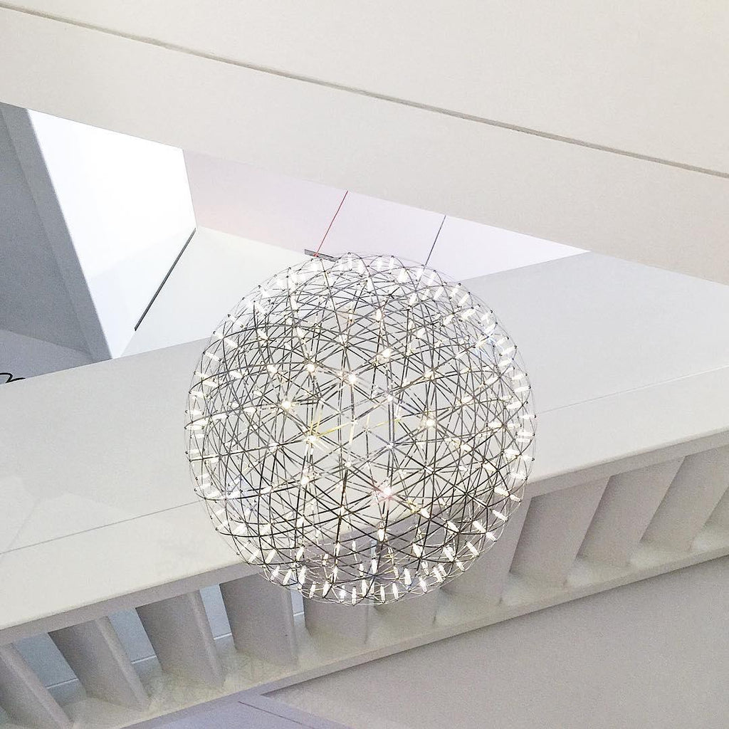 Spark Ball Pendant Light — Silver Finish