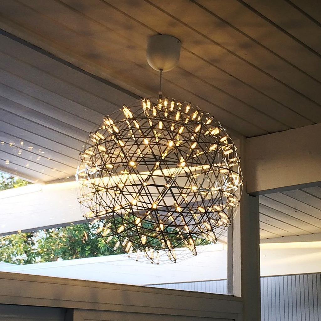 Spark Ball Pendant Light — Silver Finish