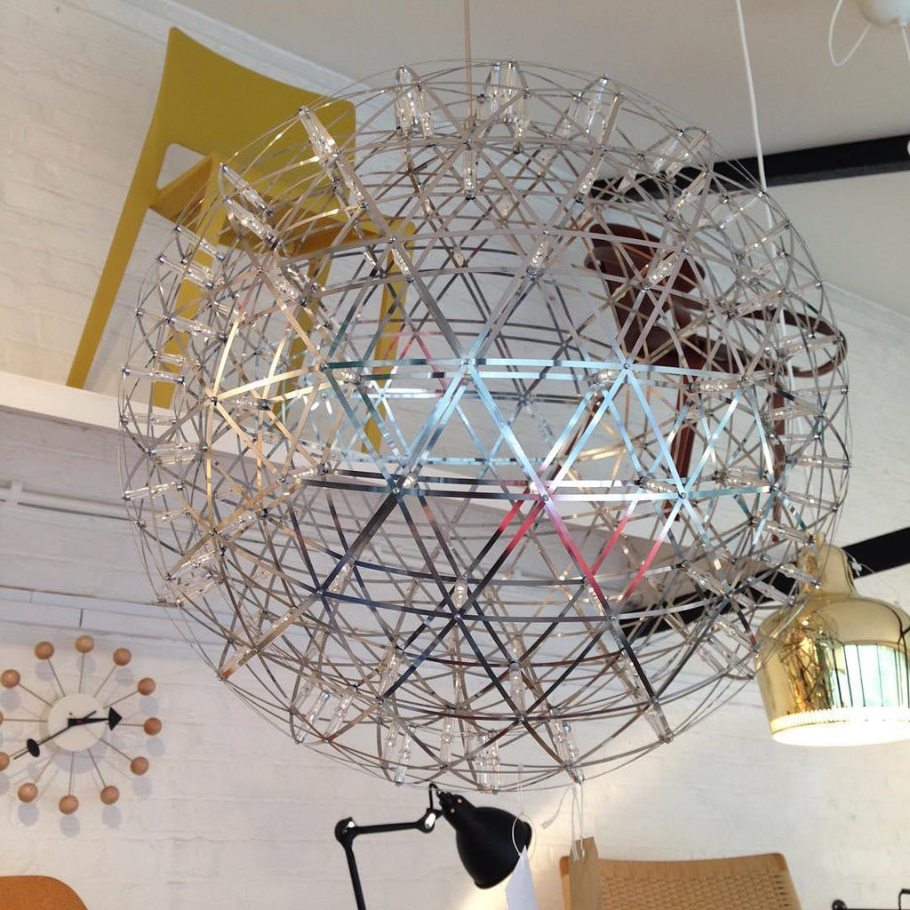 Spark Ball Pendant Light — Silver Finish
