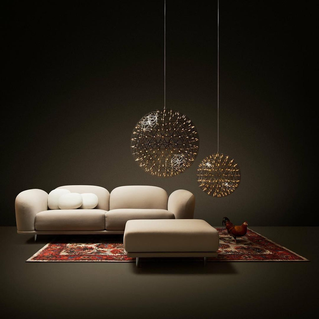 Spark Ball Pendant Light — Silver Finish