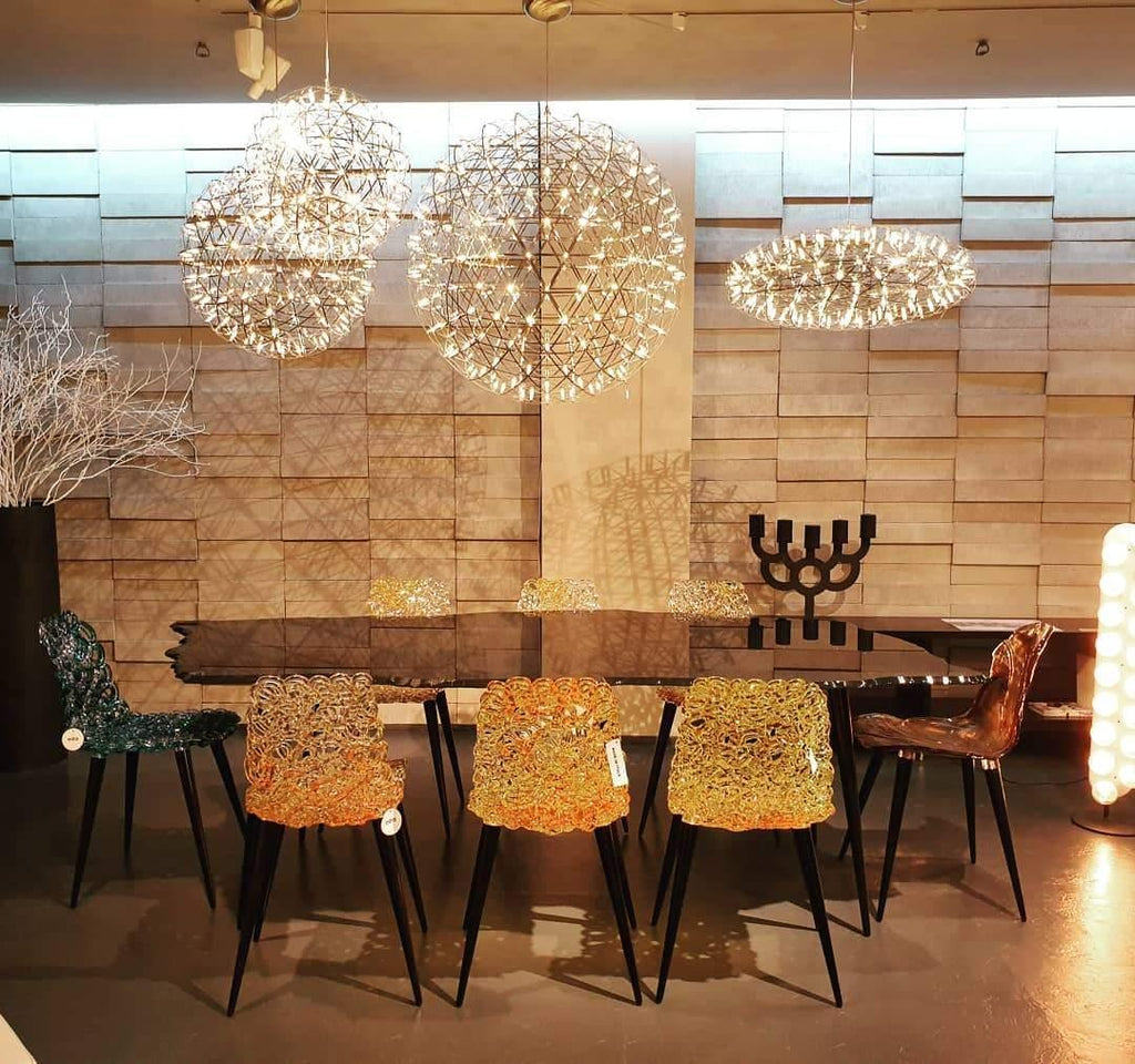 Spark Ball Pendant Light — Silver Finish