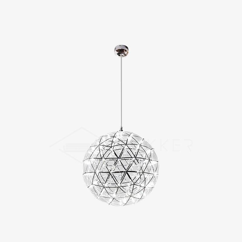 Spark Ball Pendant Light — Silver Finish