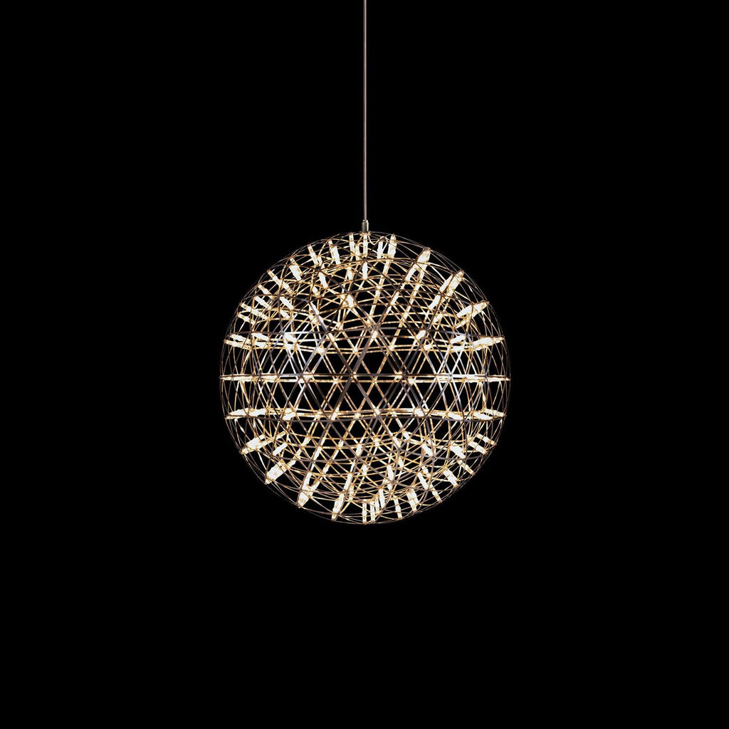 Spark Ball Pendant Light — Silver Finish