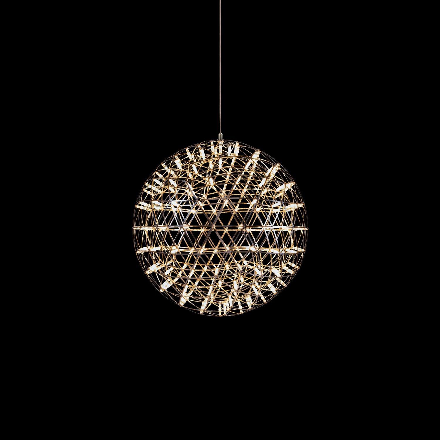 Spark Ball Pendant Light — Silver Finish
