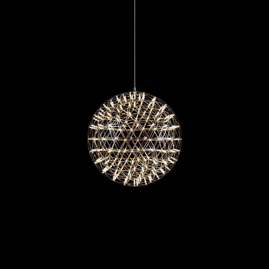 Spark Ball Pendant Light — Silver Finish