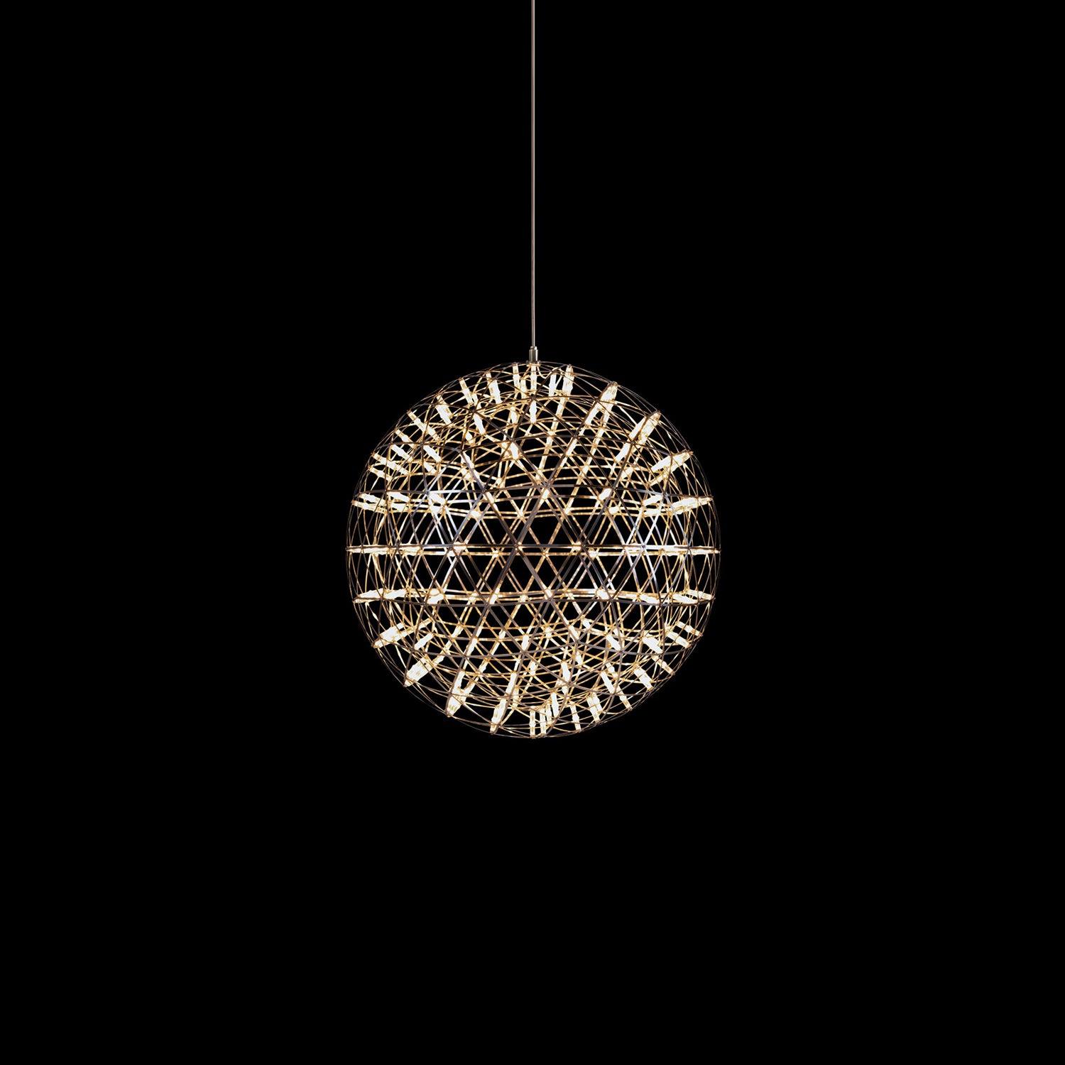 Spark Ball Pendant Light — Silver Finish