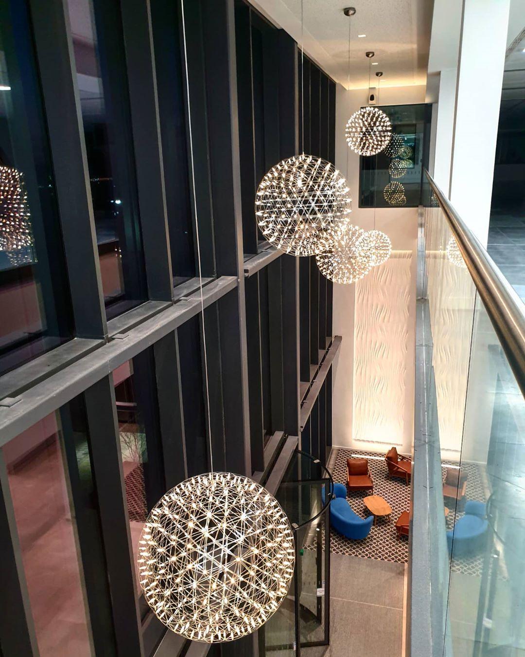 Spark Ball Pendant Light — Silver Finish