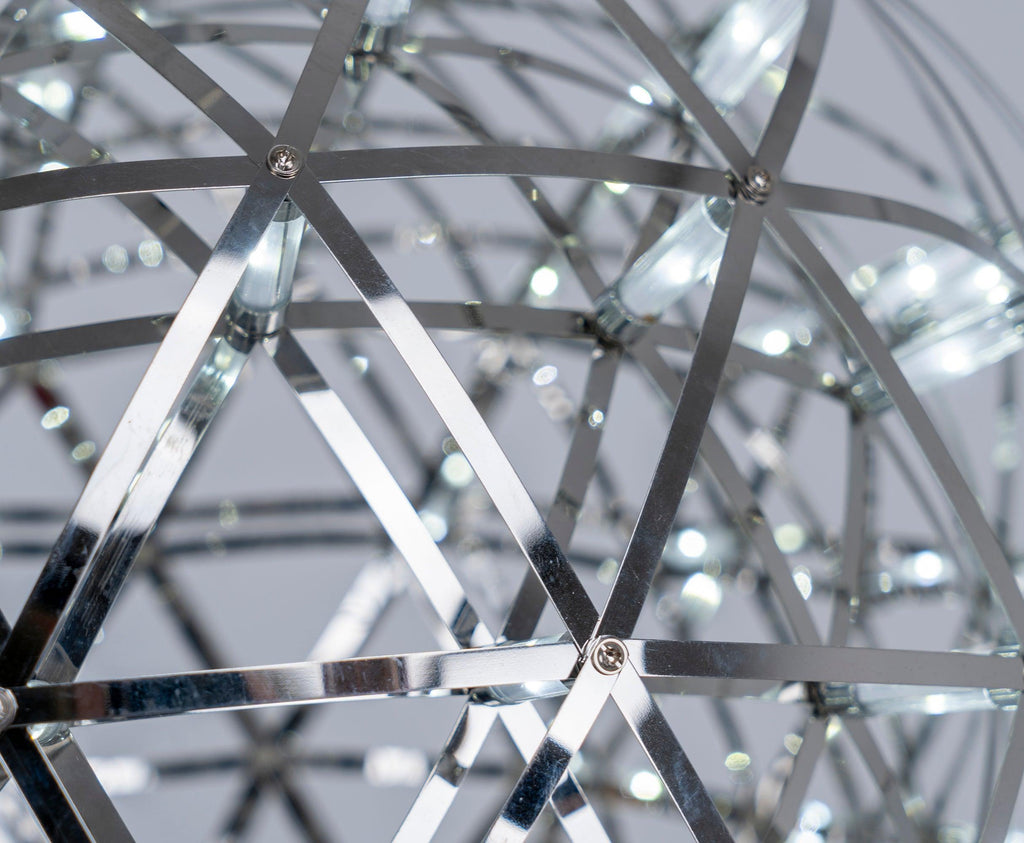 Spark Ball Pendant Light — Silver Finish