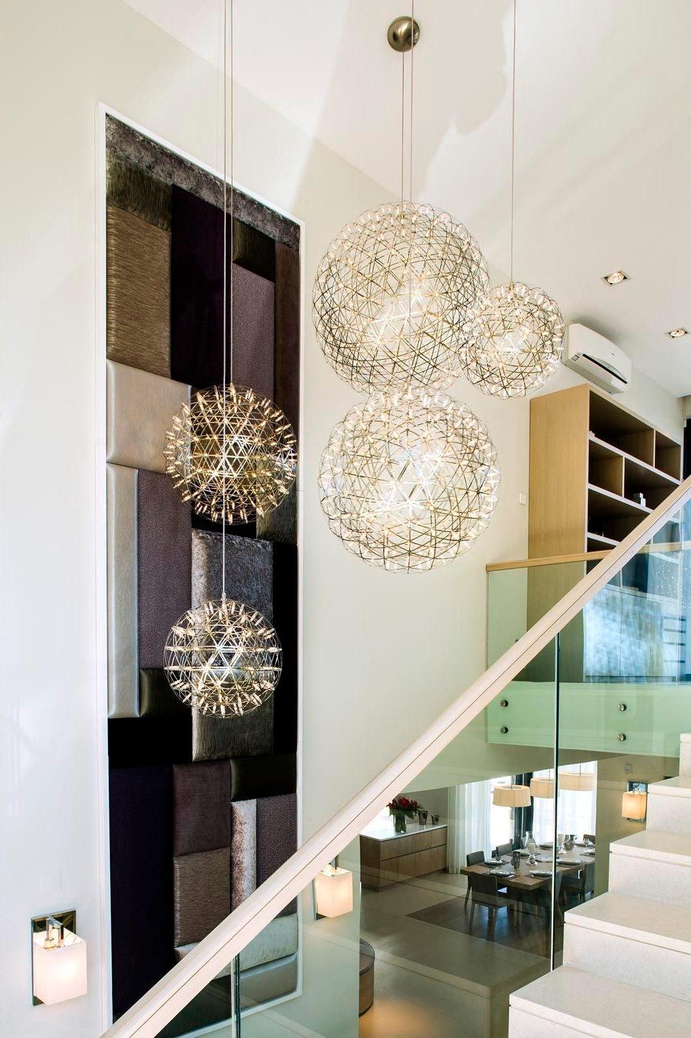 Spark Ball Pendant Light — Silver Finish