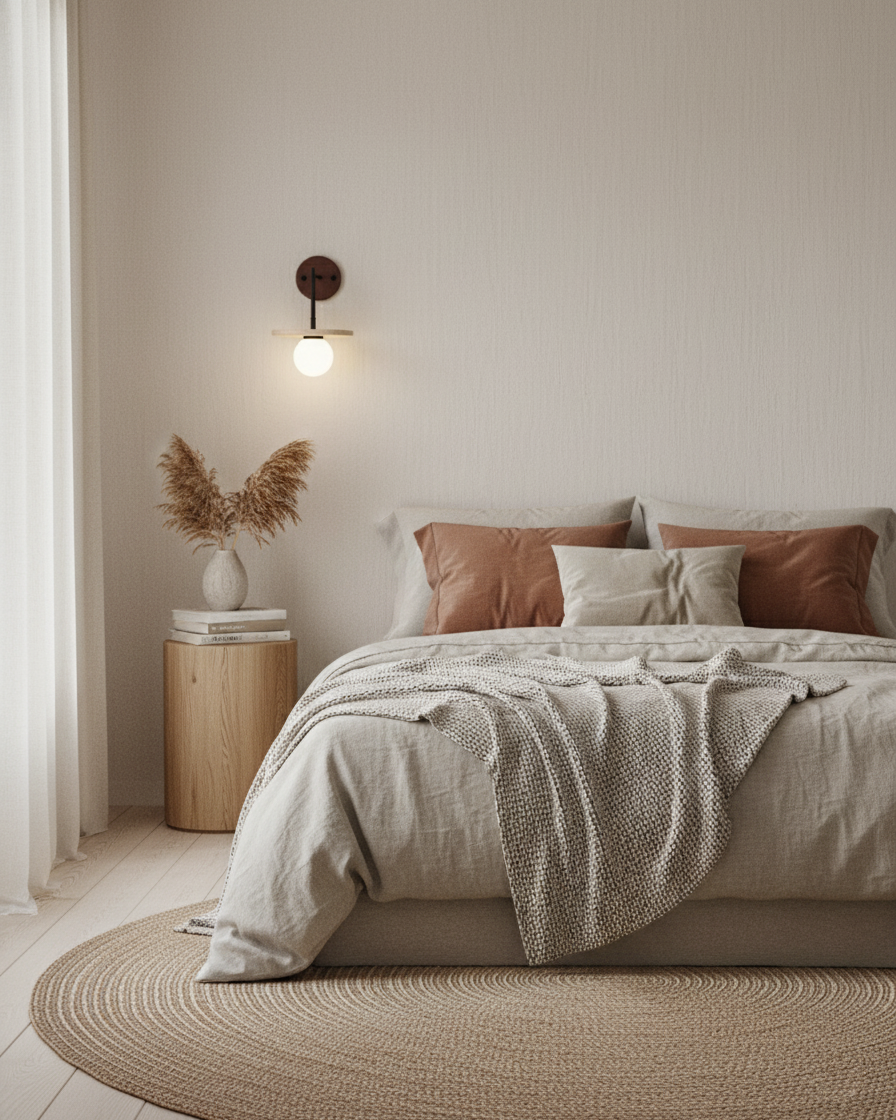Minimalistyczna drewniana lampa ścienna Vantor — światło G9 podłączane na stałe, orzech i czerń