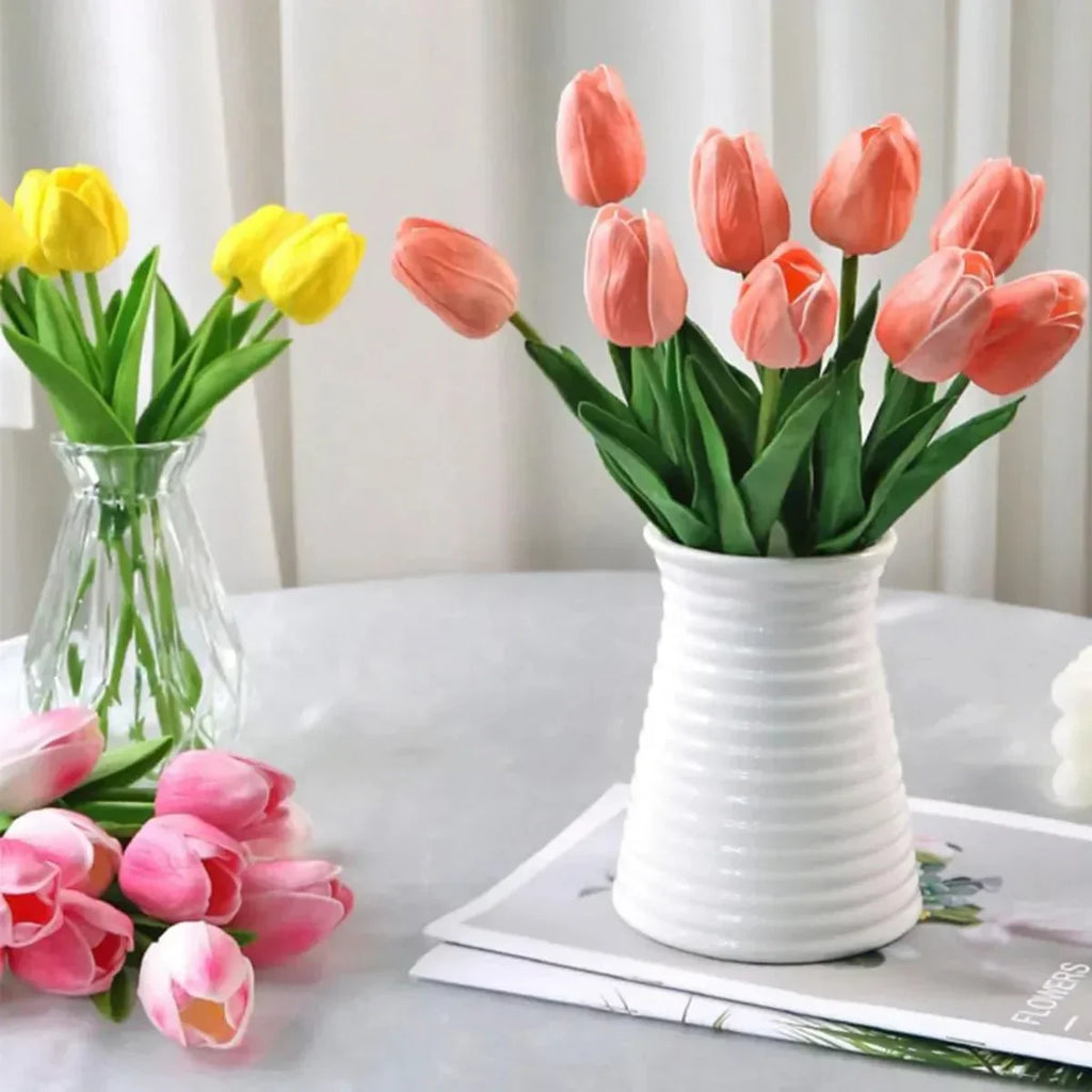 NovaLeaf, tulipes artificielles au toucher réaliste, faciles à entretenir, pour une décoration élégante de la maison