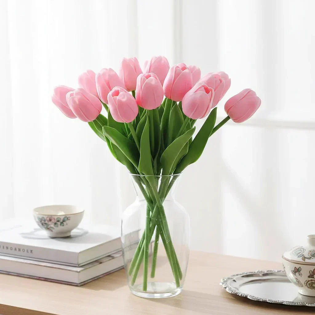 Realistische künstliche Lumina-Tulpen für Liebhaber stilvoller Wohnraumdekoration, pflegeleicht