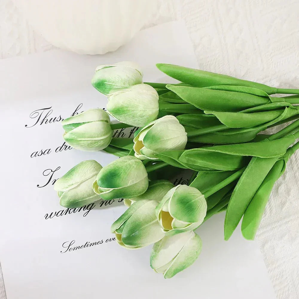 Realistische künstliche Lumina-Tulpen für Liebhaber stilvoller Wohnraumdekoration, pflegeleicht