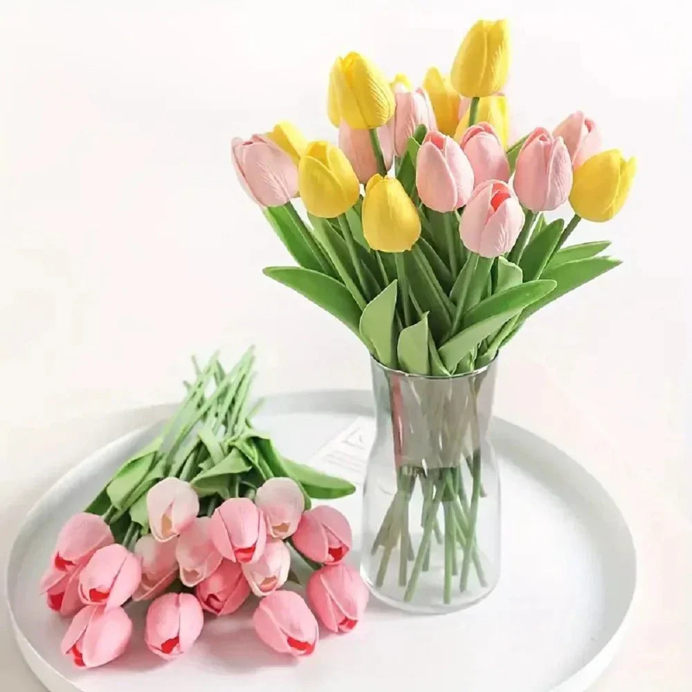 Realistische künstliche Lumina-Tulpen für Liebhaber stilvoller Wohnraumdekoration, pflegeleicht