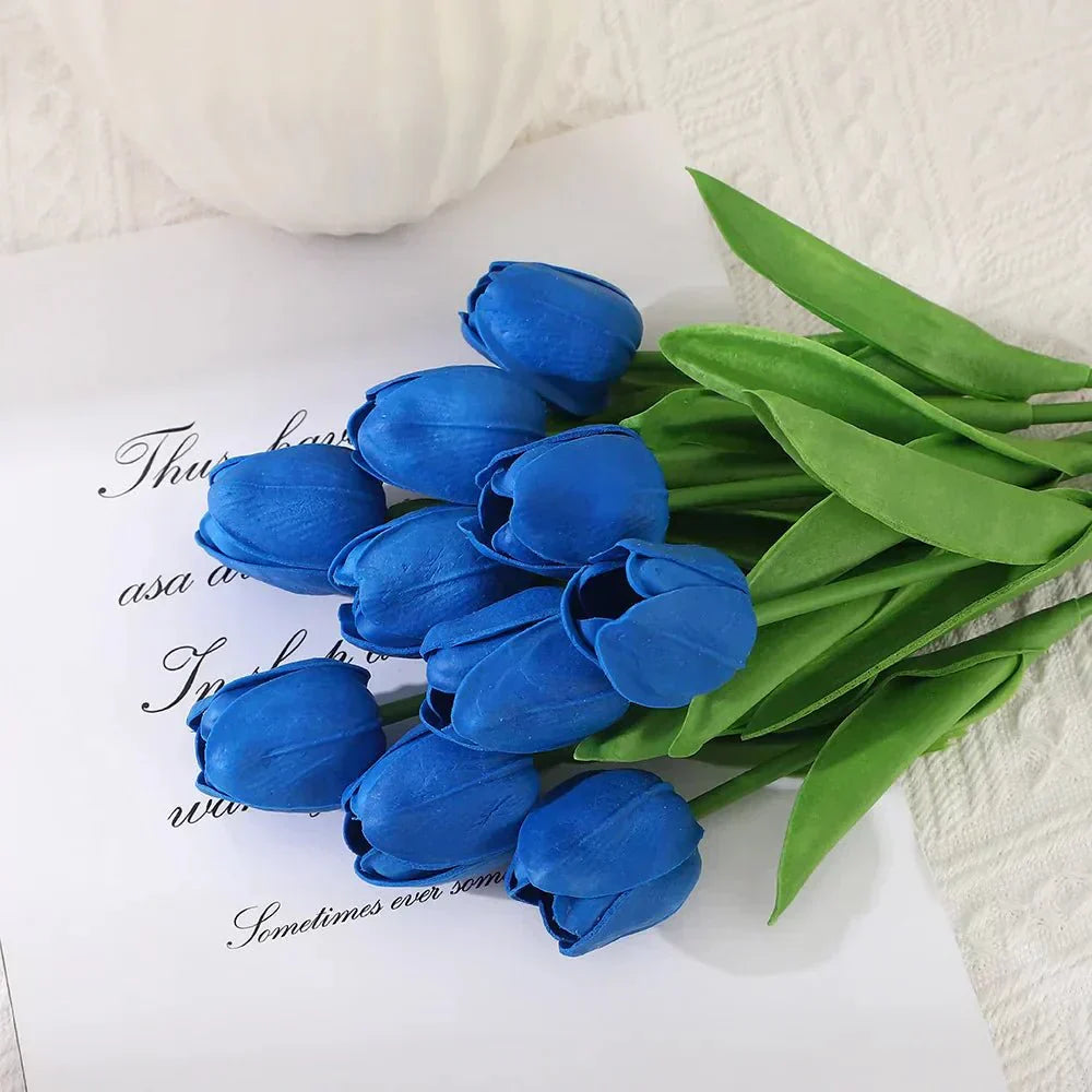 Realistische künstliche Lumina-Tulpen für Liebhaber stilvoller Wohnraumdekoration, pflegeleicht