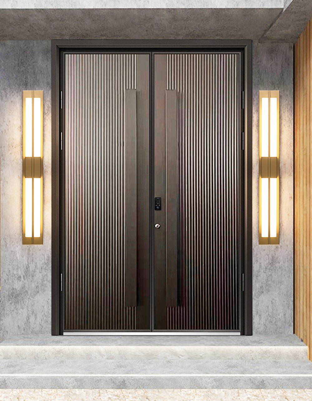 Lampada da parete LED Caspian in alabastro e ottone