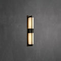 Lampada da parete LED Caspian in alabastro e ottone