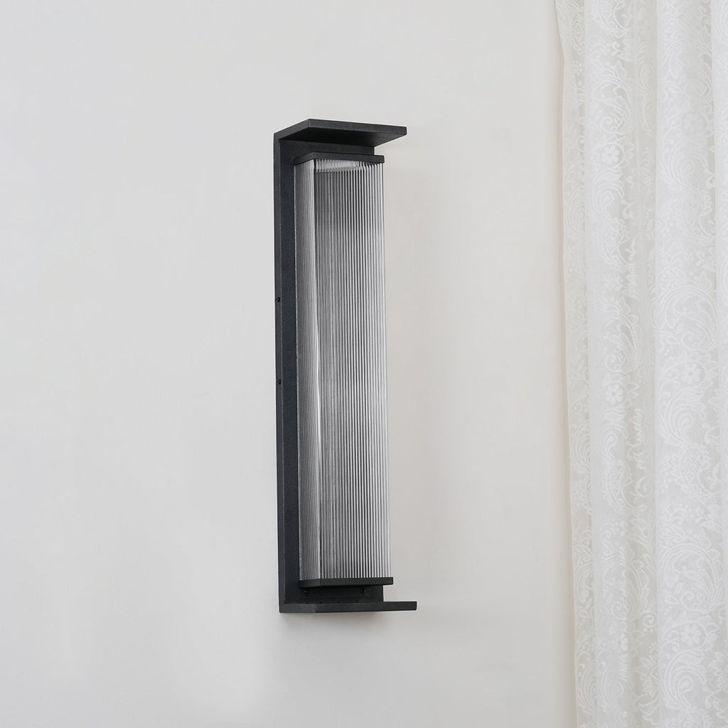 Nowoczesna prostokątna zewnętrzna lampa ścienna