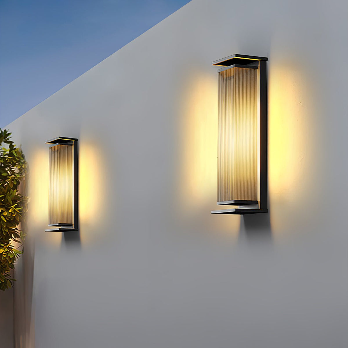 Cesilila Vertical Wall Light — Integrated LED Bulb, Clear Acrylic
