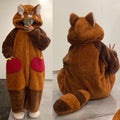Set Piyama Kartun Kawaii Panda Merah