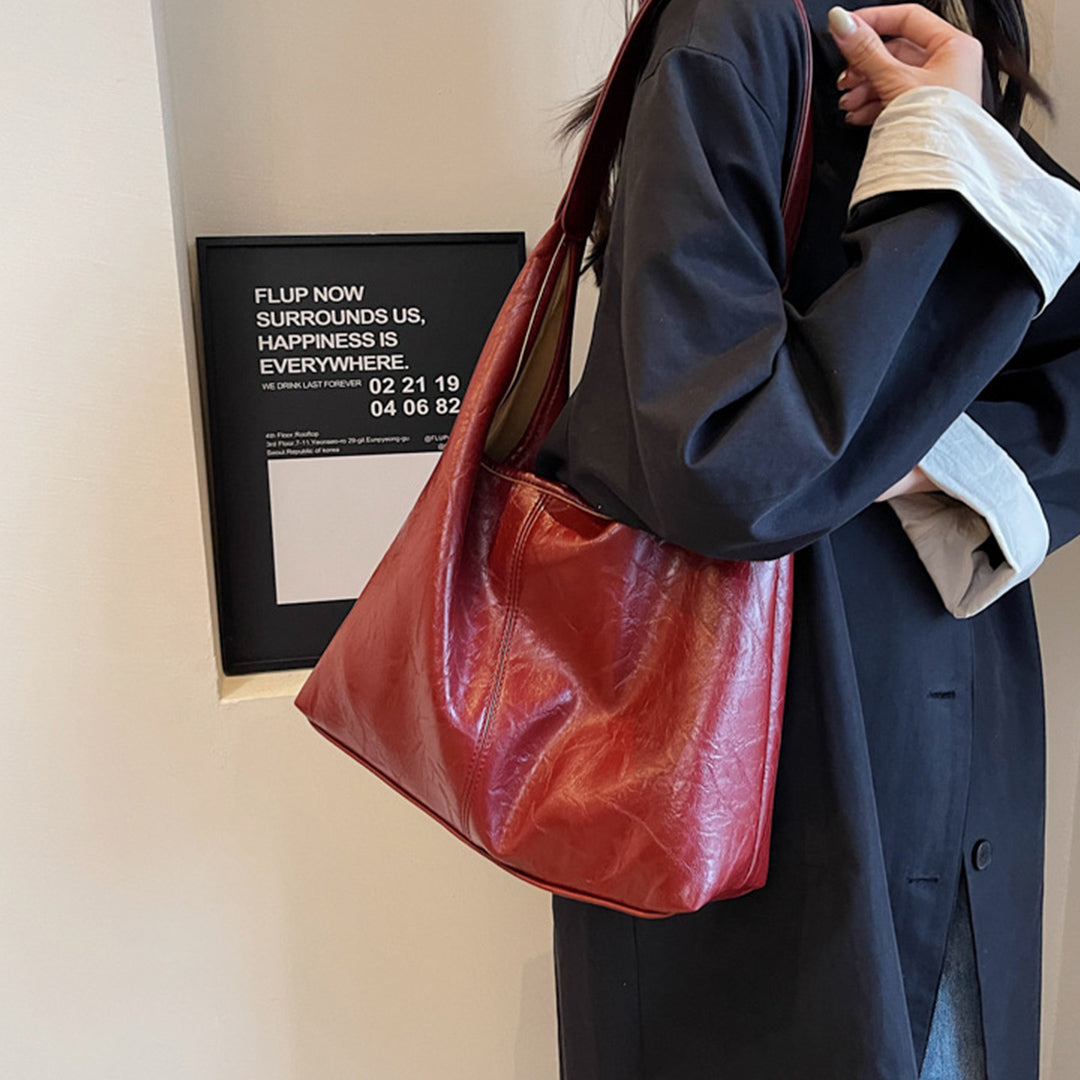 حقيبة توت فينتاج سكارليت متضررة (طقم متناسق)