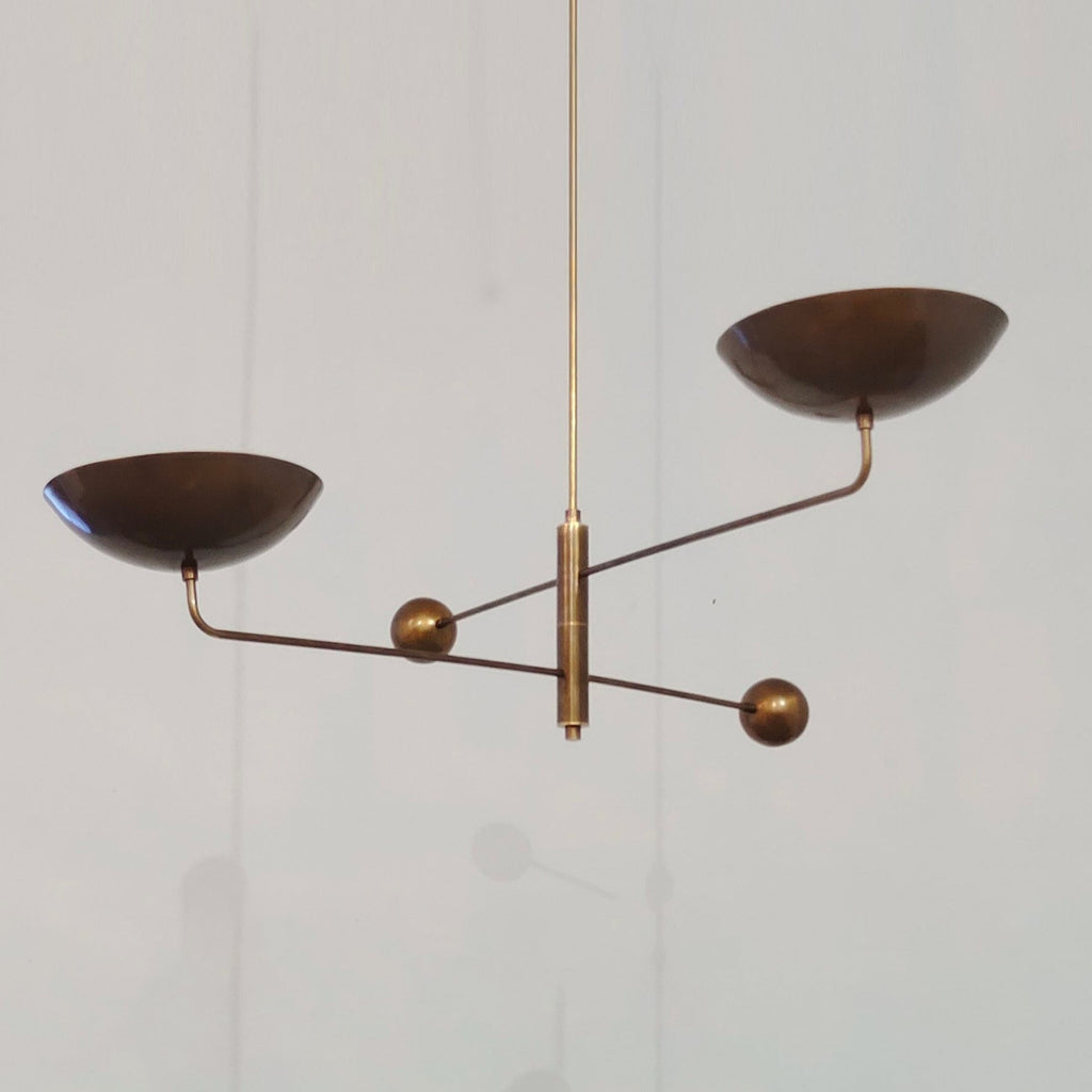 Stella industriële kroonluchter — sculpturaal ontwerp