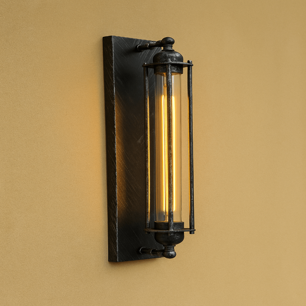 Vintage LED fali lámpa meleg fényű és klasszikus fém dizájnnal