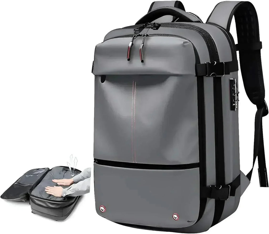 AeroFlex Compressible Laptop Backpack For Travelers Ultra Lightweight Organizer