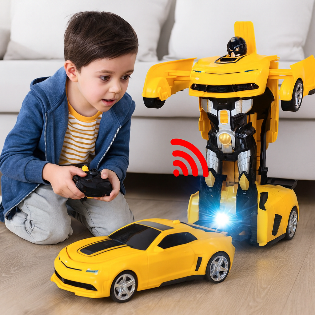 SwiftBolt Fernsteuerbares Transformierendes Roboterauto-Spielzeug