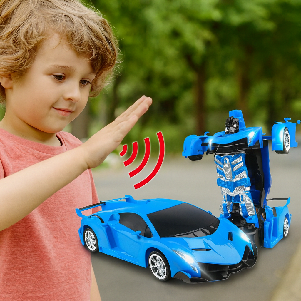 SwiftBolt Fernsteuerbares Transformierendes Roboterauto-Spielzeug