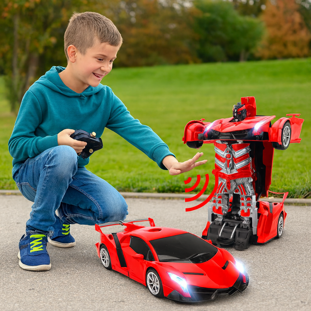SwiftBolt Fernsteuerbares Transformierendes Roboterauto-Spielzeug