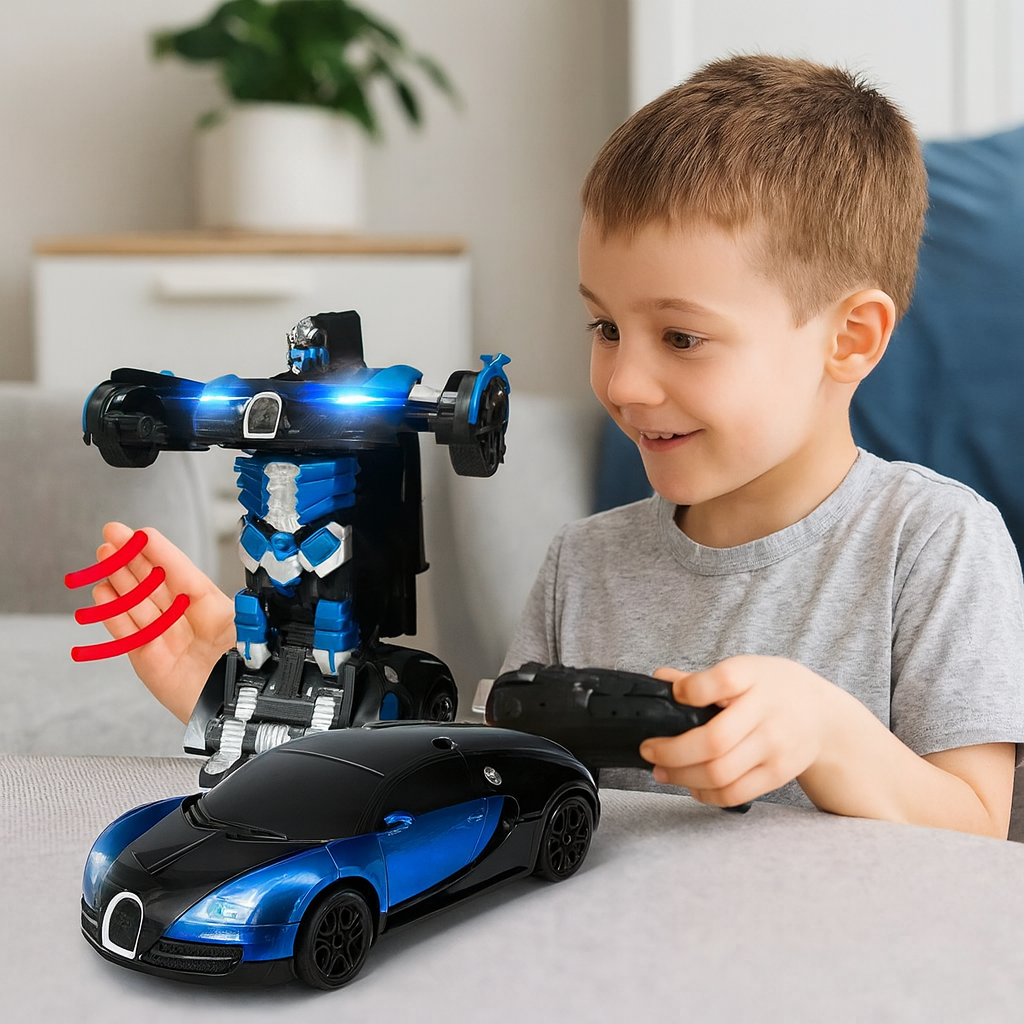SwiftBolt Fernsteuerbares Transformierendes Roboterauto-Spielzeug