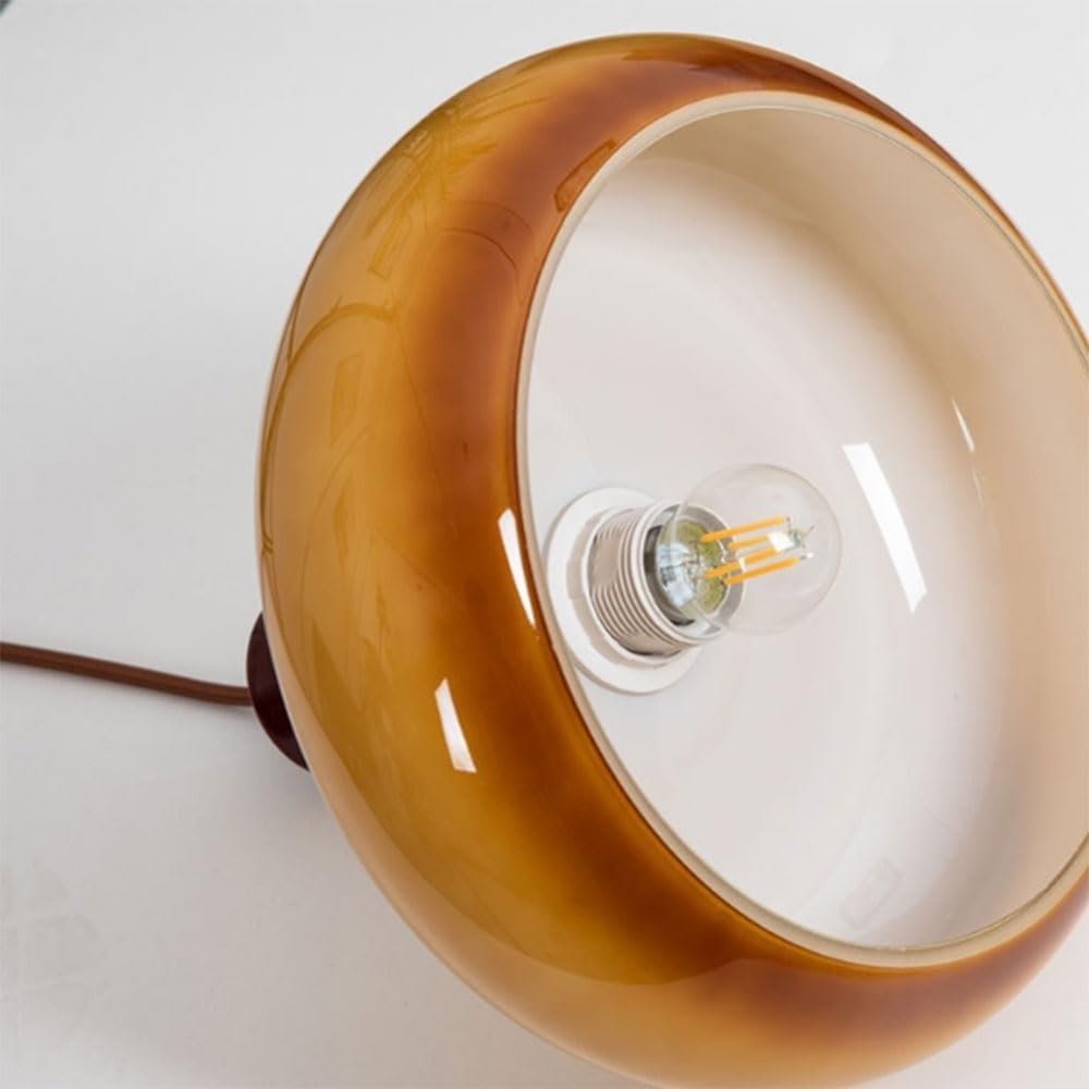 Arisha Vintage Glass Pendant Light — Hardwire LED Ceiling Mount, 5–10㎡