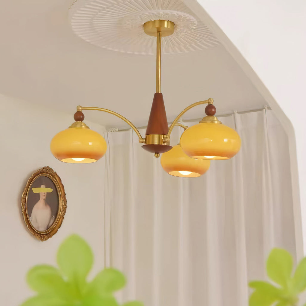 Plafonnier suspendu vintage Charlotte à plusieurs branches