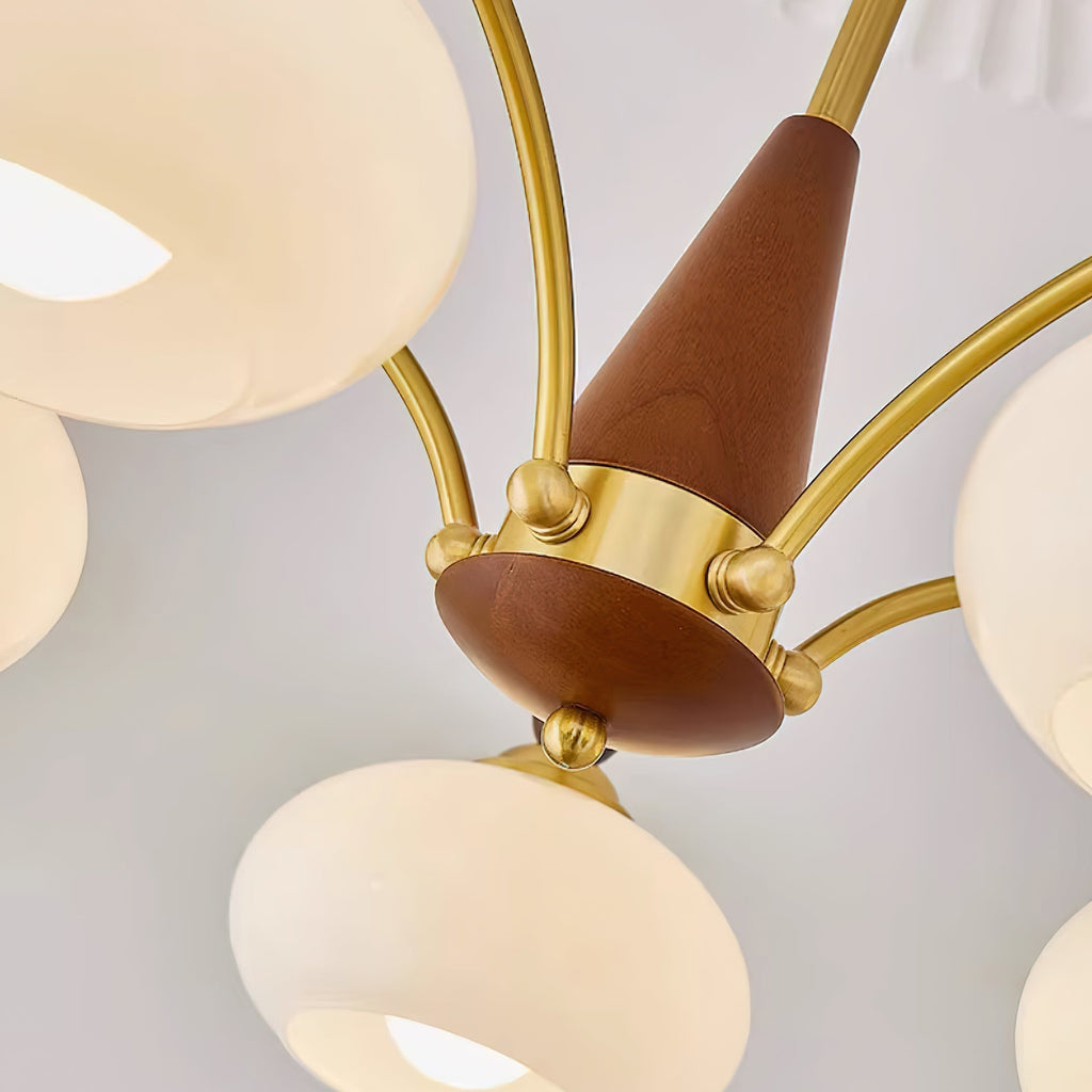 Plafonnier suspendu vintage Charlotte à plusieurs branches