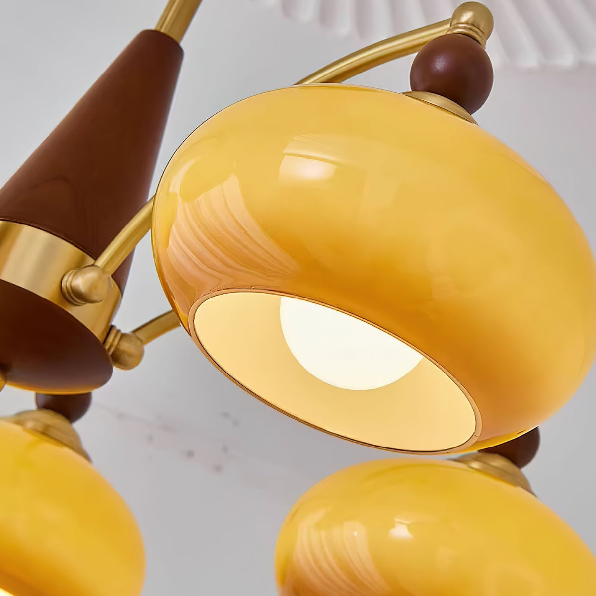 Plafonnier suspendu vintage Charlotte à plusieurs branches