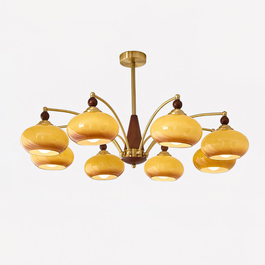 Plafonnier suspendu vintage Charlotte à plusieurs branches