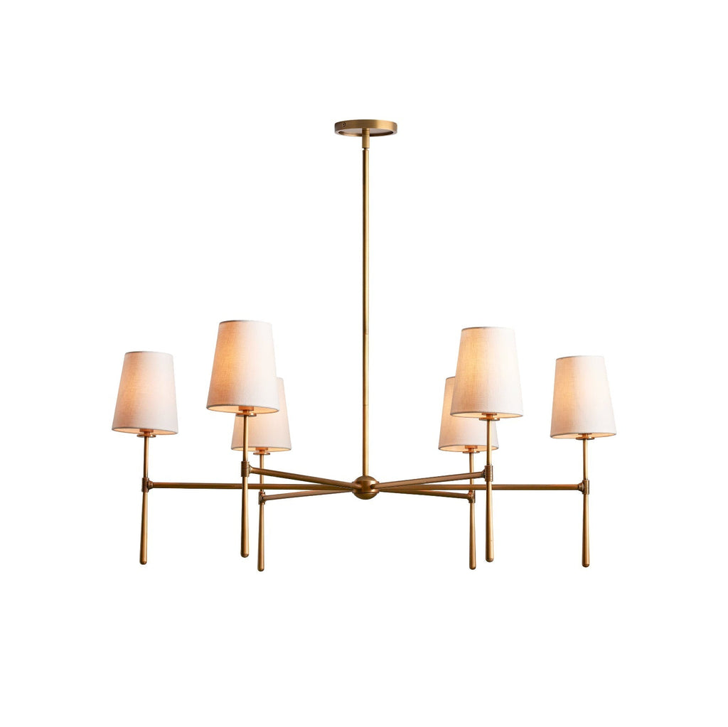 Valea ljuskronhuvud 4/6 - avsmalnande pendellampa i midcentury-stil