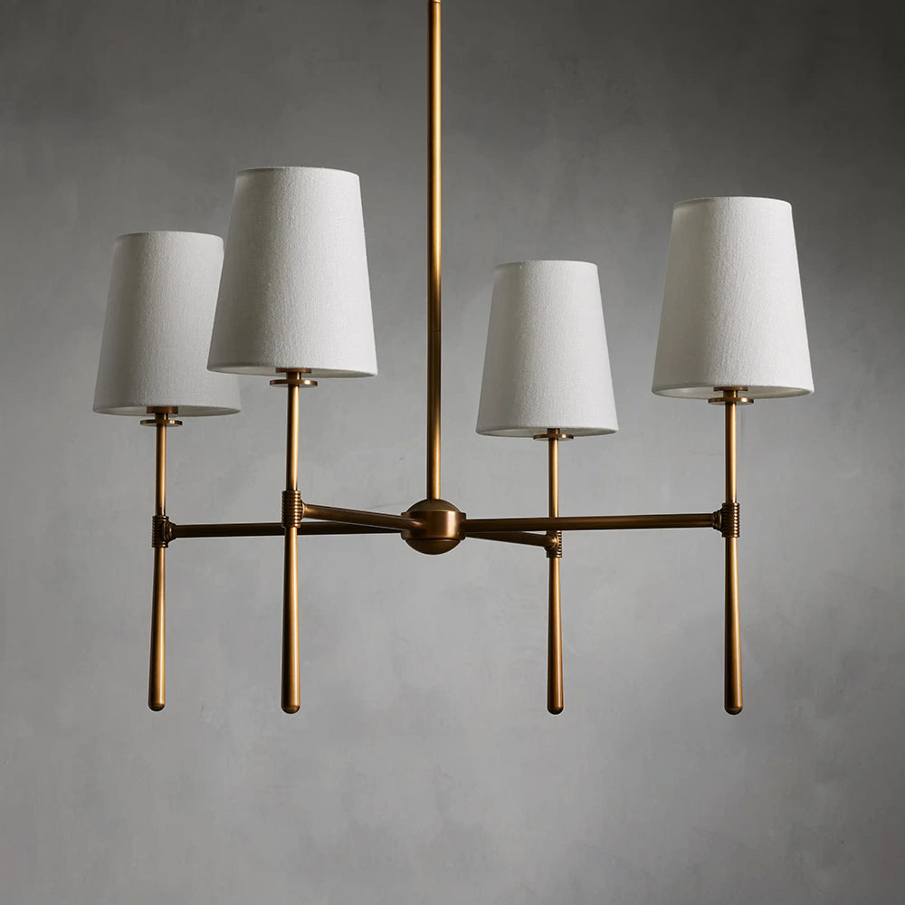 Valea ljuskronhuvud 4/6 - avsmalnande pendellampa i midcentury-stil