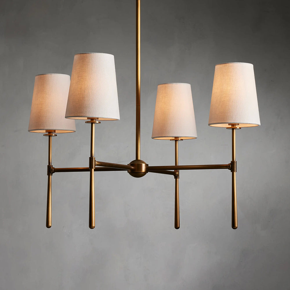 Valea ljuskronhuvud 4/6 - avsmalnande pendellampa i midcentury-stil