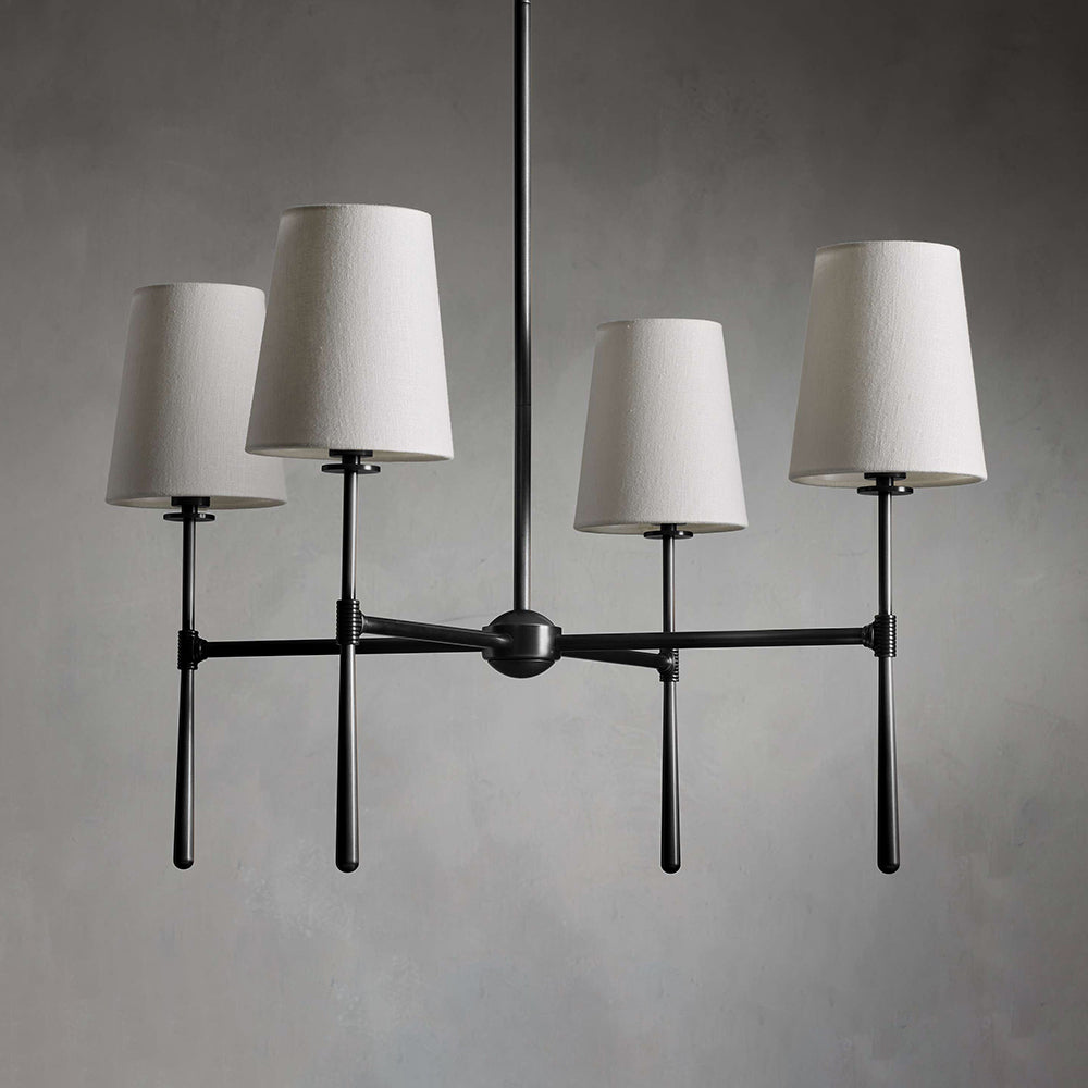 Valea ljuskronhuvud 4/6 - avsmalnande pendellampa i midcentury-stil