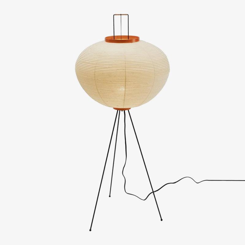 Traditionel gulvlampe i rispapir