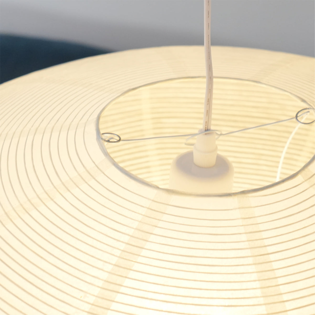 Handcrafted 15A Swag Light — Translucent Washi Paper Shade