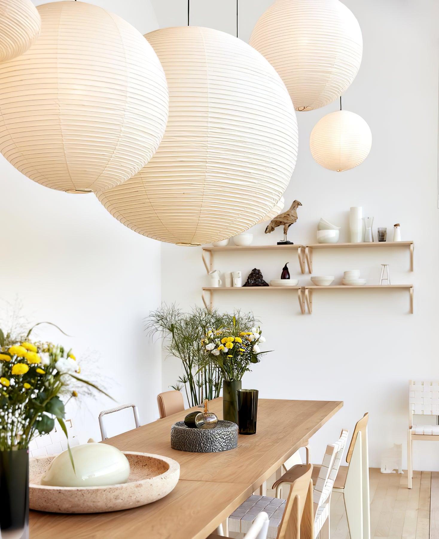 Japanese Handcrafted Washi Paper A Pendant Lamp