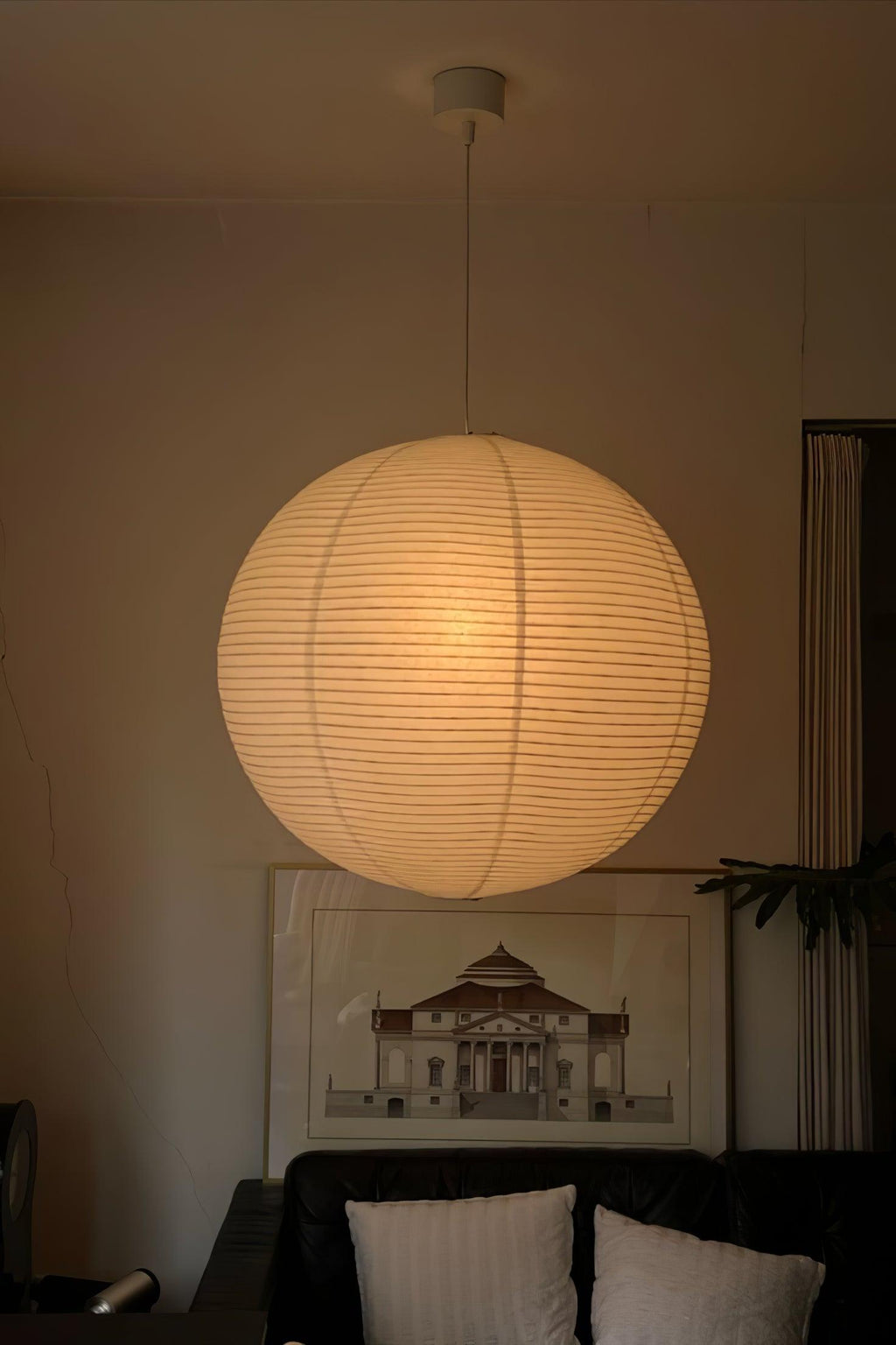 Japanese Handcrafted Washi Paper A Pendant Lamp