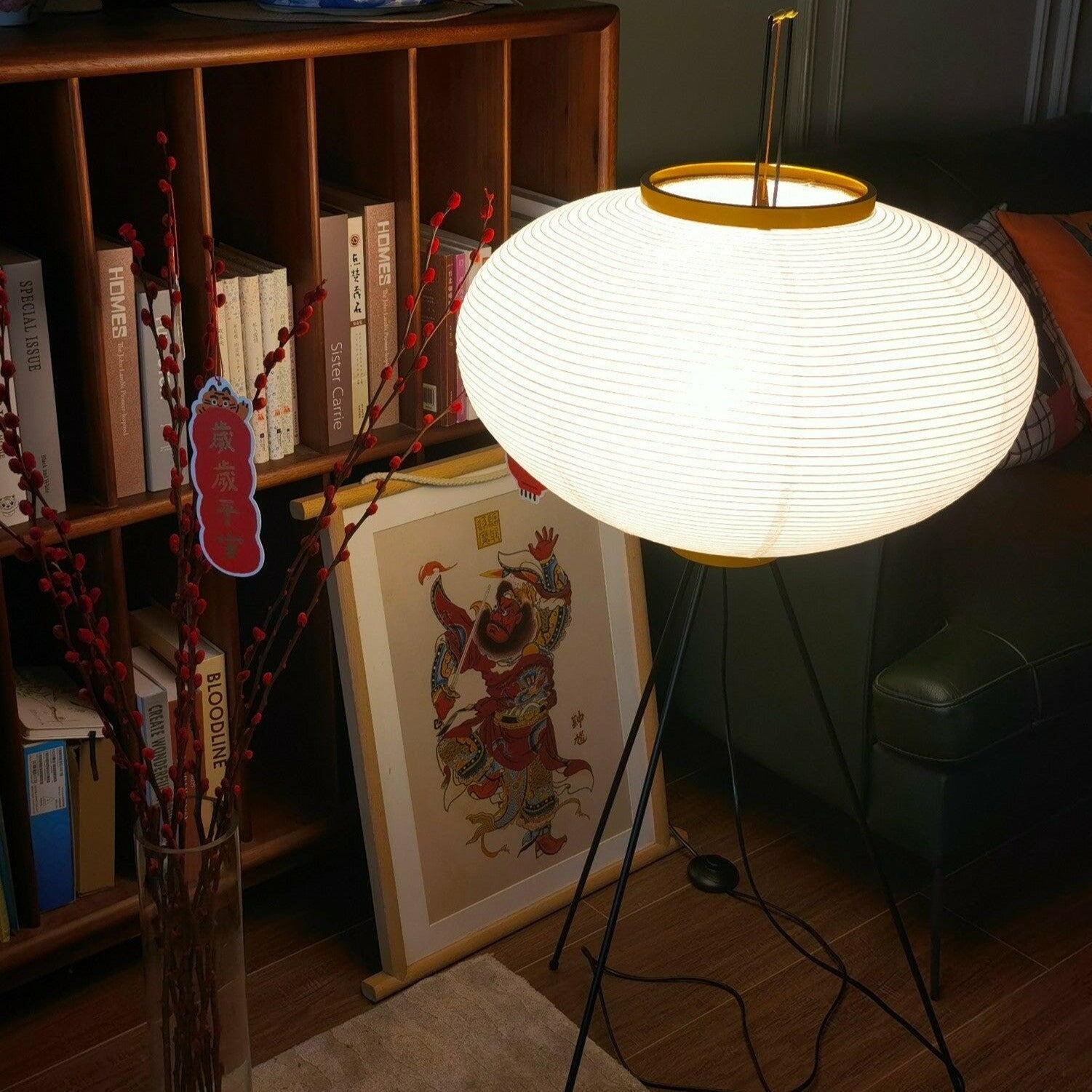 NovaLume Rispapir Gulvlampe Minimalistisk Design Tidløs Varme
